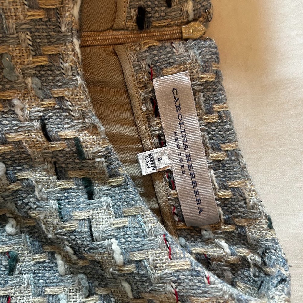 Carolina Herrera Tweed Sheath Dress